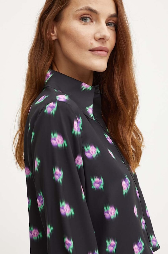 Košeľa Silvian Heach ERTIL regular čierna GPA24138CA