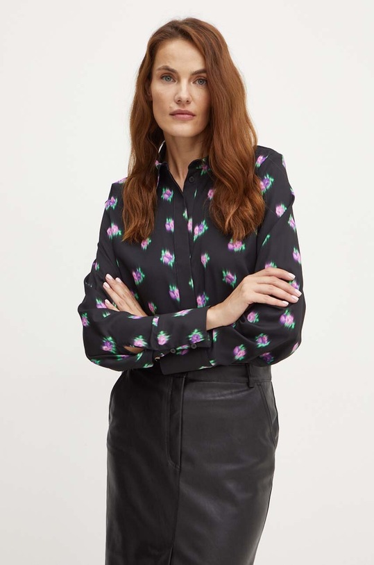 Košeľa Silvian Heach ERTIL čierna GPA24138CA