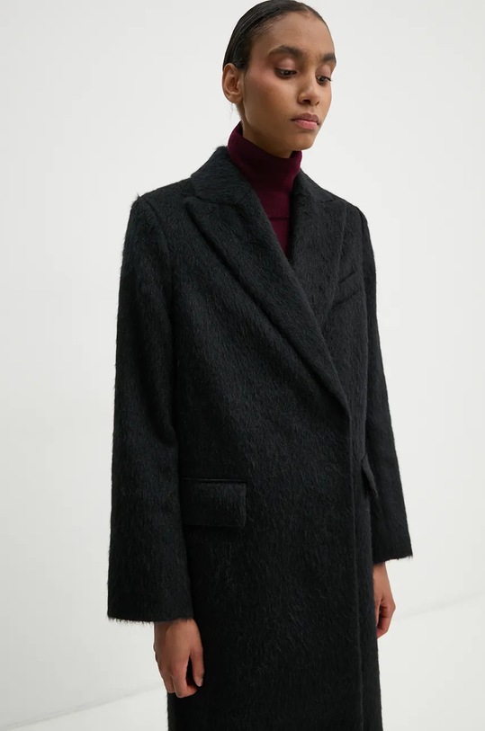 Day Birger et Mikkelsen palton din lana Franka - Fuzzy Autumn DAY65243395 negru