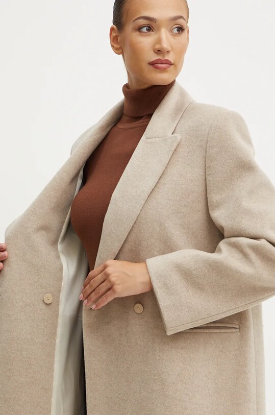 Liviana Conti płaszcz wełniany F4WL60