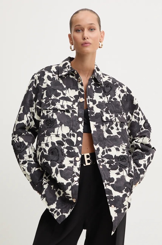 Jakna Blugirl Blumarine za prijelazno razdoblje siva RF4091.T3637