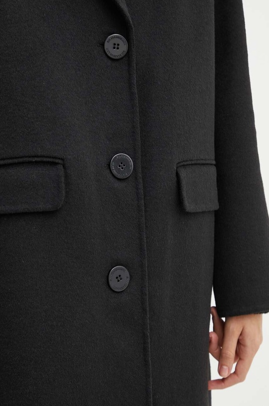 Silvian Heach palton de lana BRIESE GPA24017CP negru