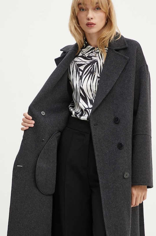 Μάλλινο παλτό Silvian Heach STORZ GPA24016CP