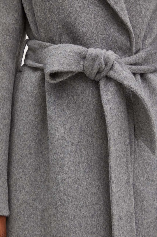 Silvian Heach płaszcz wełniany BRUGGE GPA24023CP szary