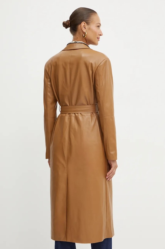 Odzież Silvian Heach płaszcz HILDUM GPA24106CP brązowy