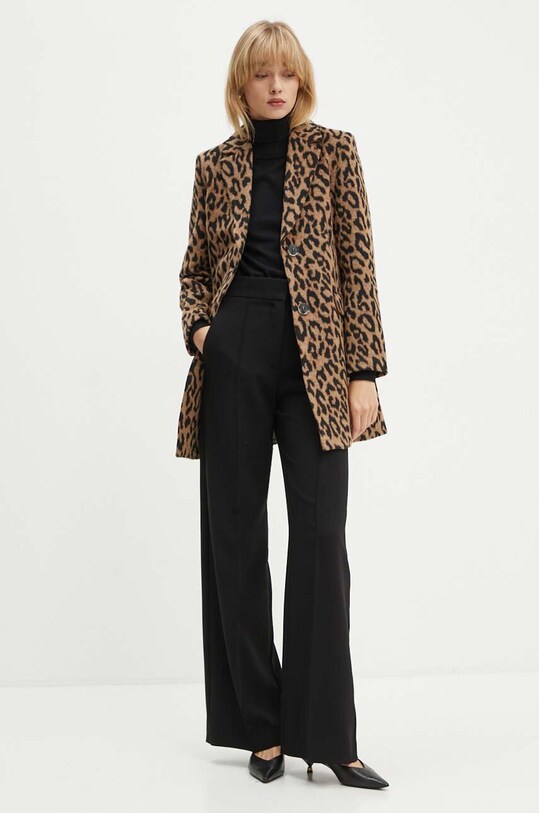 Silvian Heach palton din lana AURESI GPA24176CP maro ZW24