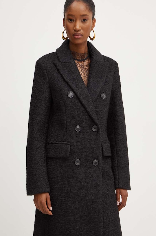 Παλτό Silvian Heach PLOZI μαύρο GPA24189CP