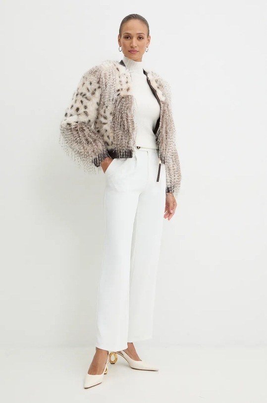 Silvian Heach rövid kabát MENENKE GPA24185PL bézs ZW24