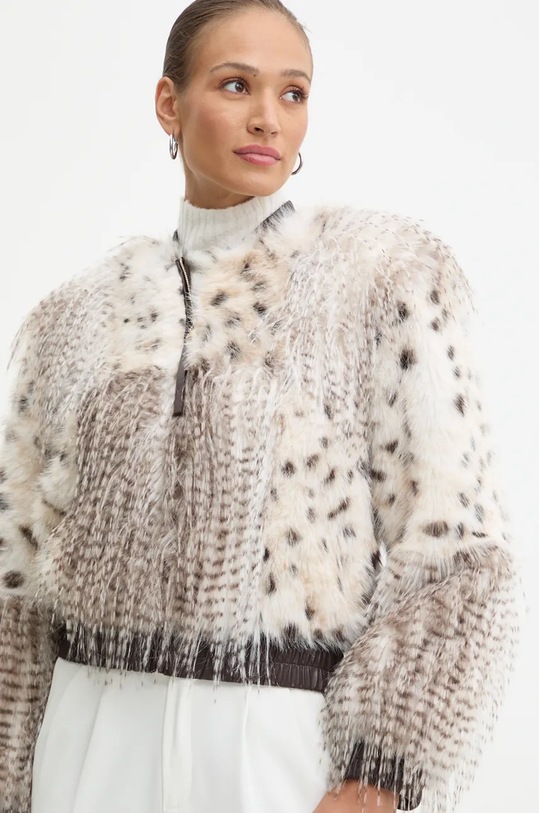 Silvian Heach rövid kabát MENENKE bézs GPA24185PL