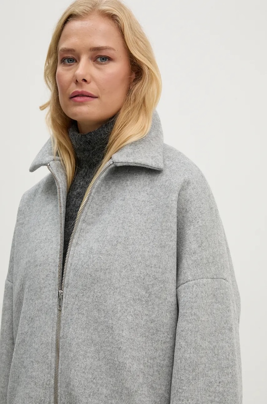 Kabát s příměsí vlny 2NDDAY Chuli 2245110122 šedá