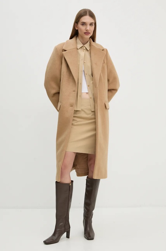 Пальто з домішкою вовни 2NDDAY Miguel 2245110123 бежевий ZW24