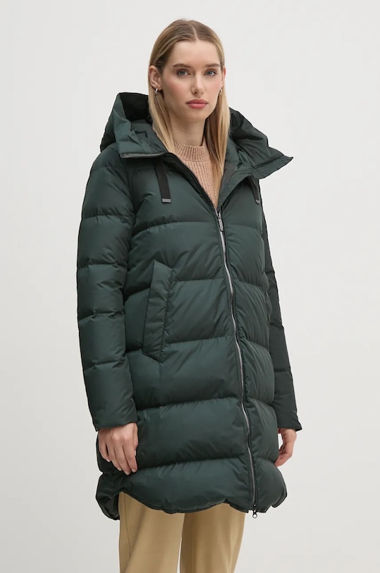 Péřová bunda Bomboogie s podšívkou zelená CW6630TTNP4