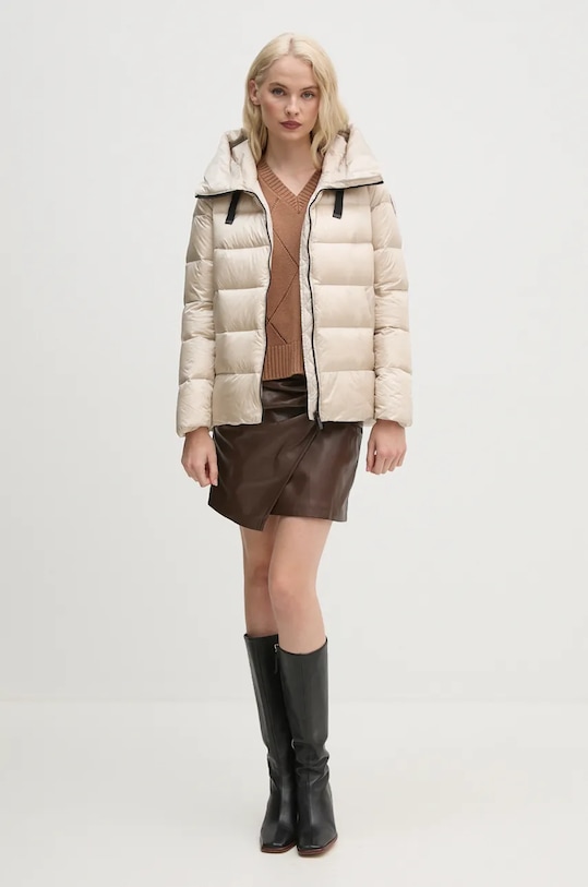 Péřová bunda Bomboogie GW6012TDLC4 béžová ZW24
