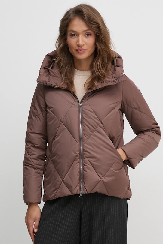 Pernata jakna Bomboogie s kapuljačom smeđa GW8639TTNP4