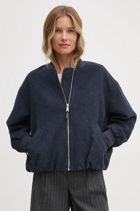 Vlněná bunda Mos Mosh námořnická modř 164420