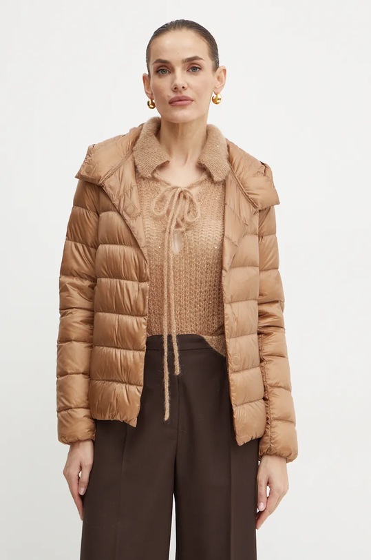Pernata jakna Liviana Conti za prijelazno razdoblje smeđa F4WW04