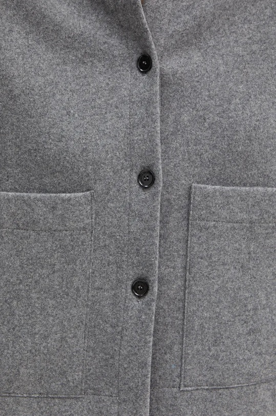 Liviana Conti palton de lana gri L4WL52