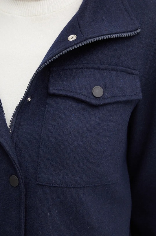 Liviana Conti kurtka wełniana L4WN33 granatowy