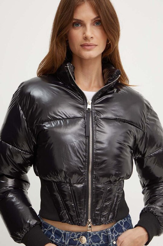 Silvian Heach geaca KIEWI negru GPA24046PI
