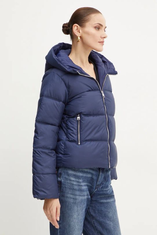 Jakna Silvian Heach STEUR s kapuljačom mornarsko plava GPA24048PI