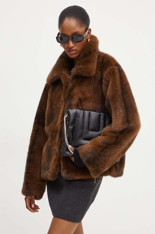 Silvian Heach kurtka CLAUS bez kaptura brązowy GPA24104PL