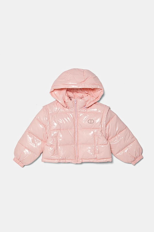 Dětská bunda Twinset s kapucí růžová 242GJ2160.128.170