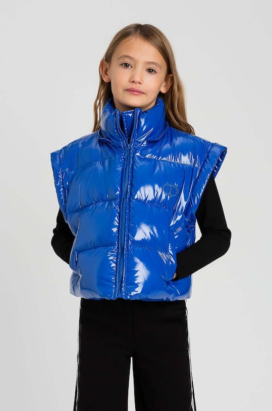 Dětská bunda Twinset s kapucí modrá 242GJ2160.128.170