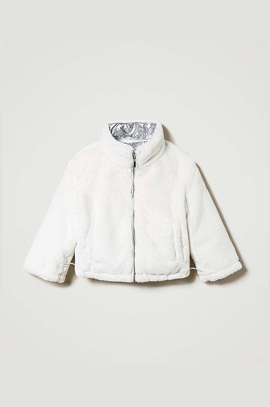 Αναστρέψιμο παιδικό μπουφάν Twinset 242GJ2210 λευκό ZW24