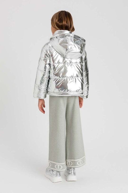 Αναστρέψιμο παιδικό μπουφάν Twinset λευκό 242GJ2210