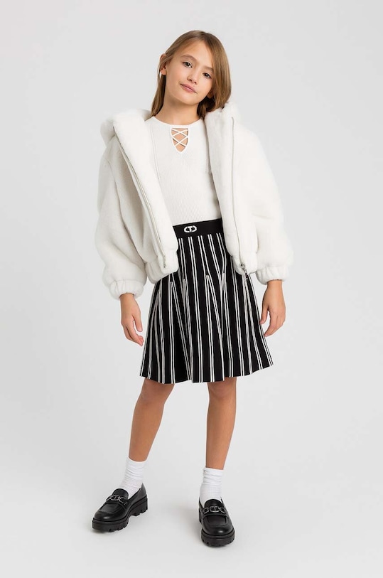 Детско яке бомбър Twinset бомбър бежов 242GJ2200