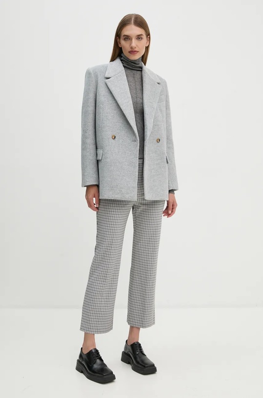 2NDDAY płaszcz Hermanna 2245115122 szary ZW24