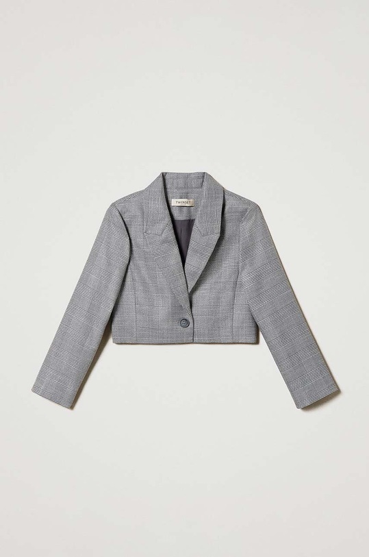 Dětské sako Twinset 242GJ2180 šedá ZW24