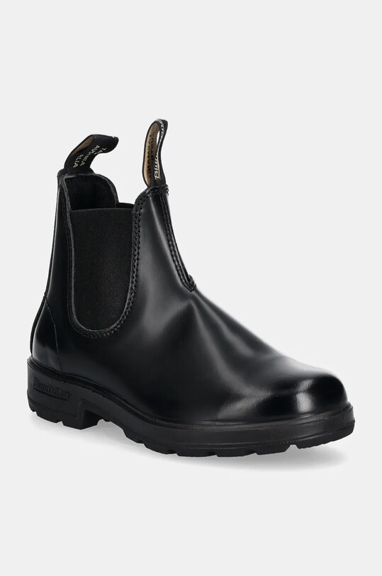 Kožené kotníkové boty Blundstone nezateplené černá 2414.Black.Brush