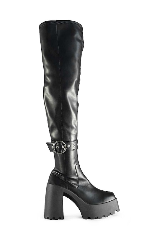 Vysoké čižmy Altercore Jenna stĺpikový čierna Jenna