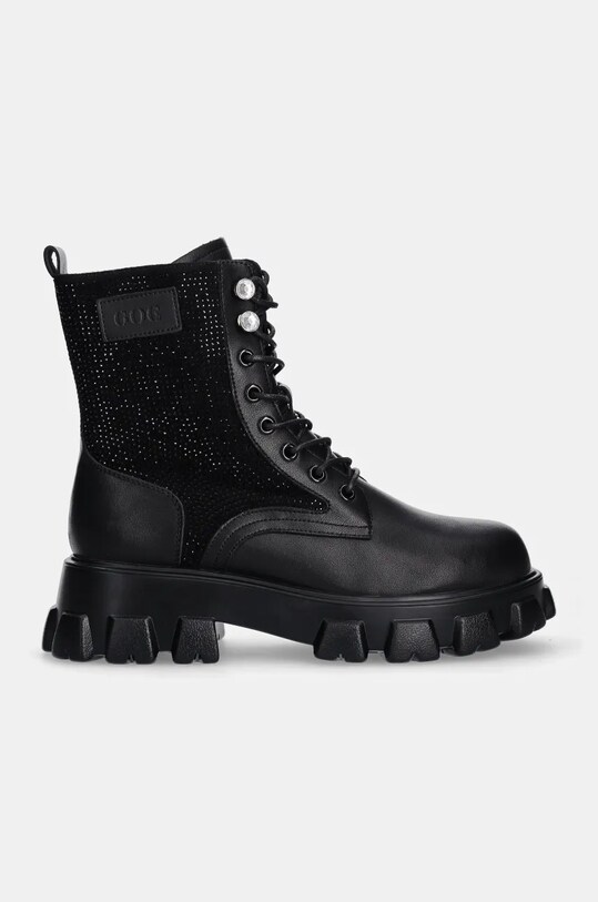 Кожаные полусапоги GOE OO2N4106.BLACK чёрный ZW24