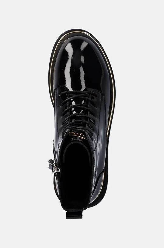 Kožené členkové topánky GOE čierna OO2N4109.BLACK