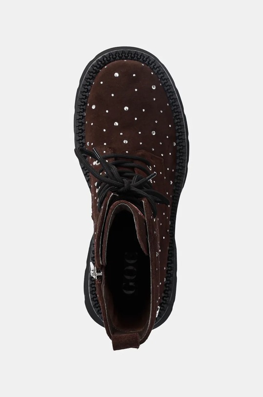 GOE bocanci din piele intoarsa maro OO2N4112.BROWN