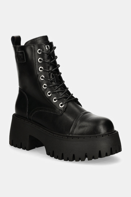 GOE bocanci de piele 5-8 cm negru OO2N4123.BEIGE