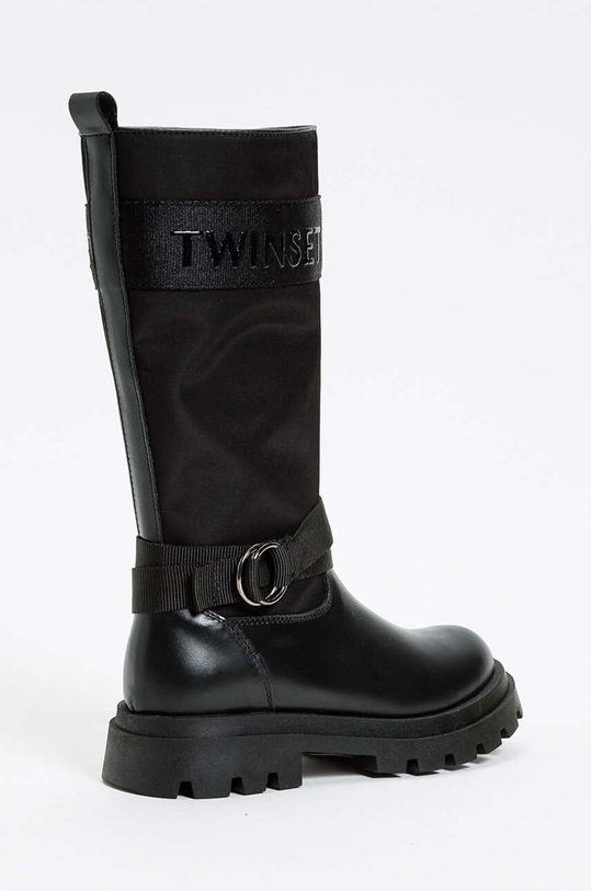 Dětské kožené workery Twinset 242GCJ03C černá ZW24