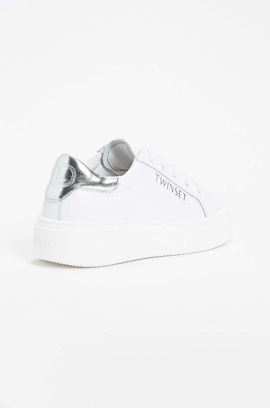 Dětské kožené tenisky Twinset 242GCJ012 bílá ZW24