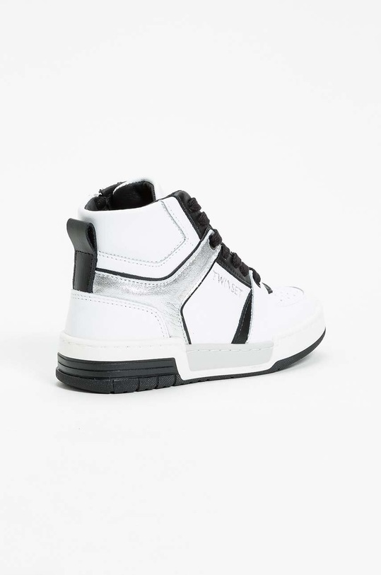 Dětské kožené tenisky Twinset 242GCJ016 bílá ZW24