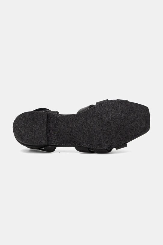 Twinset sandale din piele pentru copii 251GCJ04A.30.34 negru