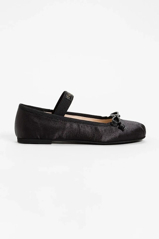 Twinset gyerek balerina nappa bőr fekete 251GCJ022.35.40