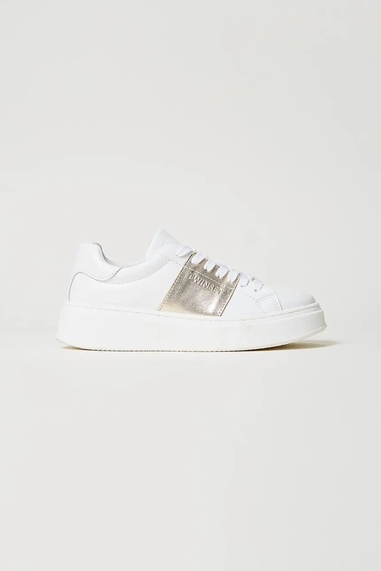 Детские кроссовки Twinset синтетический белый 251GCJ012.30.34