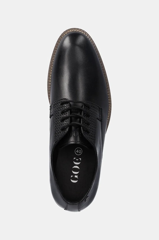 Kožené poltopánky GOE čierna OO1N4015.BLACK