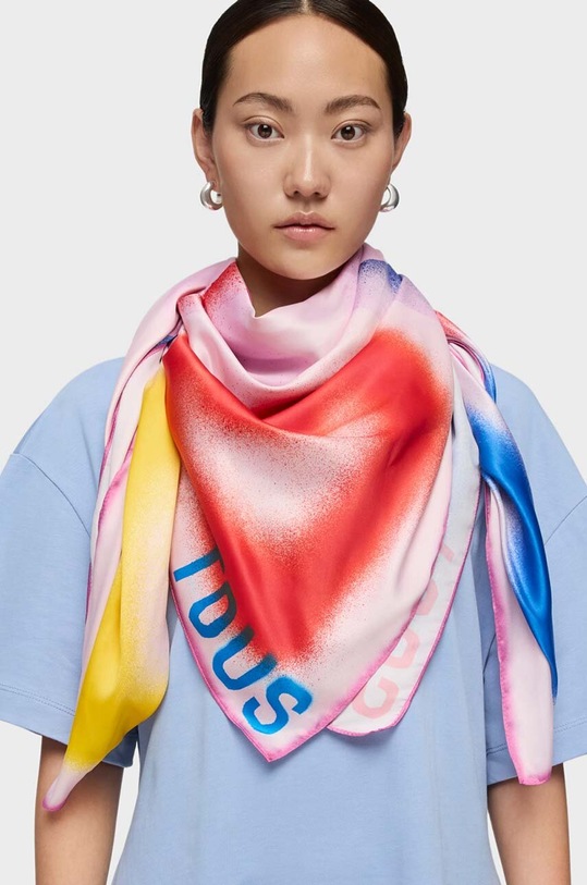 Akcesoria Tous chusta 2002135113 różowy