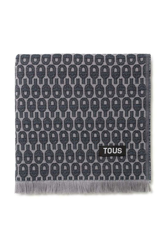 Tous foulard in cotone maglia grigio 2002135347