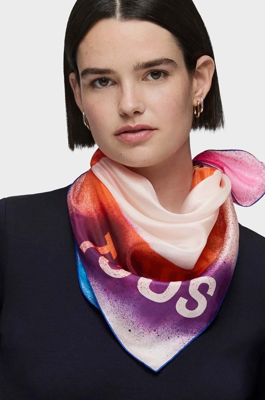Accesorii Tous esarfa de matase 2002135809 portocaliu