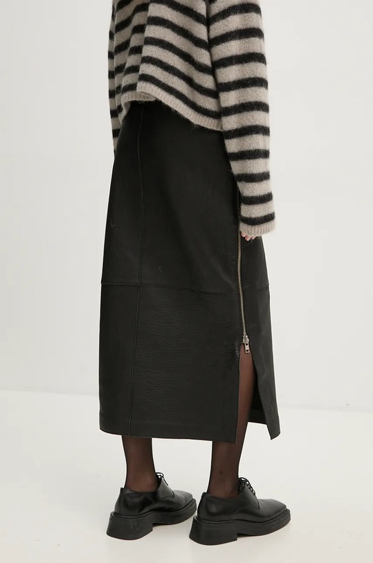 Odzież Day Birger et Mikkelsen spódnica skórzana Kathe - Textured Leather DAY65243422 czarny