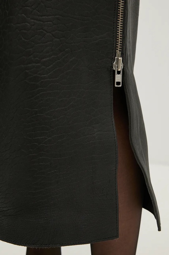 Day Birger et Mikkelsen spódnica skórzana Kathe - Textured Leather DAY65243422 czarny